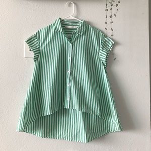 Zara Hi Lo Collared Shirt
